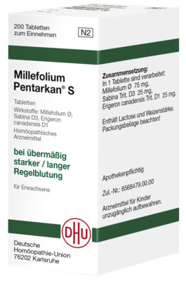 MILLEFOLIUM PENTARKAN S Tabletten