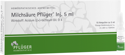 MILCHSÄURE Pflüger Injektionslösung 5 ml