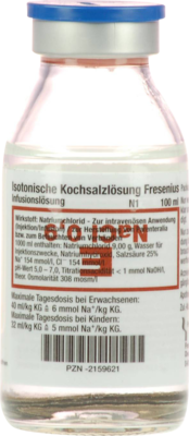 KOCHSALZLÖSUNG 0,9% Glasfl.Fresenius