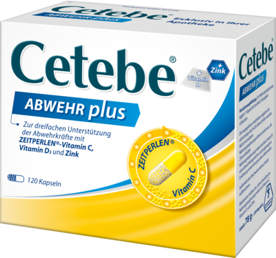 CETEBE ABWEHR plus Vitamin C+Vitamin D3+Zink Kaps.