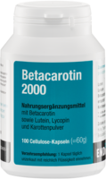 BETA CAROTIN 2000 Kapseln