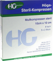 HÖGA-KOMPRESSEN 10x10 cm steril 8fach