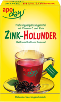 APODAY Holunder Vitamin C+Zink zuckerfrei Pulver