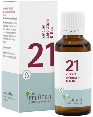 BIOCHEMIE Pflüger 21 Zincum chloratum D 6 Tropfen