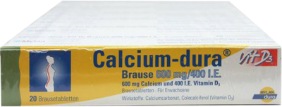 CALCIUM DURA Vit D3 Brause 600 mg/400 I.E.