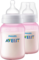 AVENT Flasche 260 ml Doppelpackung pink