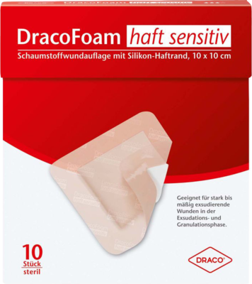 DRACOFOAM Haft sensitiv Schaumst.Wund.10x10 cm