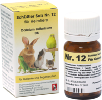 SCHÜSSLER SALZ Nr.12 Calcium sulf.D 6 f.Heimtiere