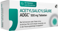 ACETYLSALICYLSÄURE ADGC 500 mg Tabletten