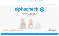 ALPHACHECK PREMIUM Pen-Nadeln 31 Gx6 mm